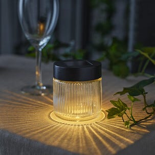 Aurinkokennolyhty lasia Northlight, 8 cm