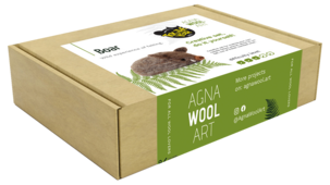 Agna Wool Art Kit ullfilting, villsvin, 10 cm
