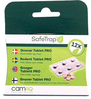 SafeTrap Rodent Tablet Pro lokkemiddel mot rotter og mus