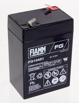 Batteri Fiamm 6 V/4,5 Ah AGM