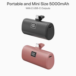 Powerbank Plug In USB-C, 5000 mAh