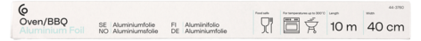 Aluminiumfolie 10 meter