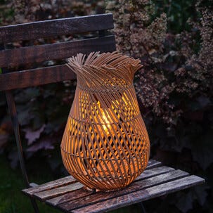 Stående solcellslykta konstrotting, 36 cm