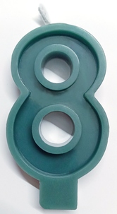 Tårtljus av bivax, siffror