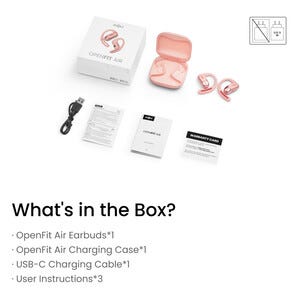 Shokz OpenFit Air open-ear-ørepropper med KI-styrt støydemping