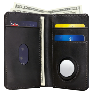 Anmiki plånbok i läder med AirTag-hållare