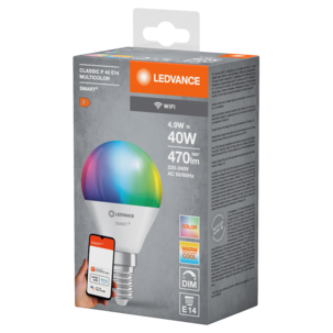 Ledvance Smart+ WiFi dimbar LED RGBW E14 4,9 W