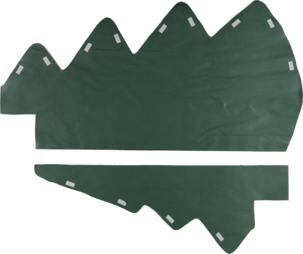 Juletre i papir, dekorasjon, stor, 150 cm