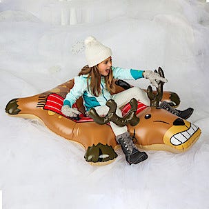 Snow tube reinsdyr