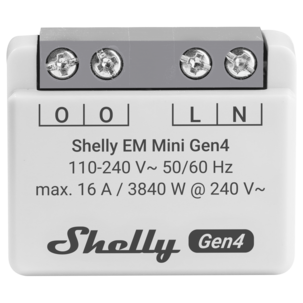 Shelly EM Mini Gen4 smart energimåler med wifi