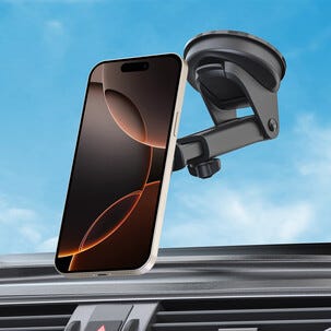 Magnetisk mobilholder til bil med sugekopp