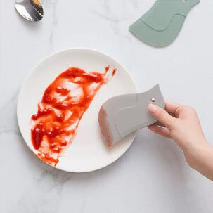 Rengjøringsskrape i plast for fuger og hjørner