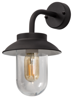 Liten stallykta Alf vägglampa utomhus svart, Northlight