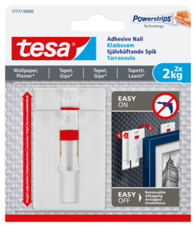 Självhäftande spikar Tesa, vita