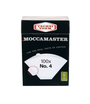 Moccamaster no.4 kaffefilter 1x4, 100-pakning