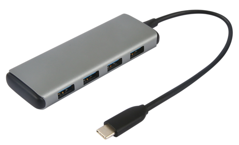 USB-hub USB-C till 4 x USB-A 
