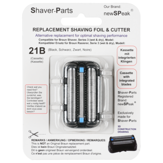 Rakhuvud 21B till rakapparat Braun Series 3