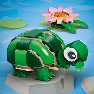 LEGO Creator 3-i-1 Skilpadde med vannliljeblomst 31377, fra 7 år