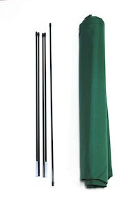 Trekantig lövsäck m handtag, hopfällbar, 84 x 130 cm