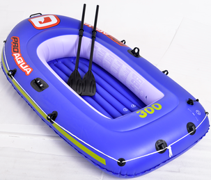 Gummibåt, uppblåsbar båt, 2 personer, blå, Proaqua