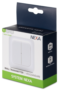 Trådlös väggströmbrytare Nexa WT-1/WT-2