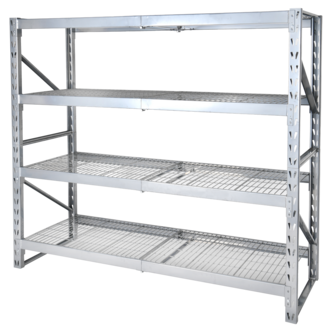 Cocraft lagerhylla metall, 4 hyllplan, 183 x 195,5 x 61 cm