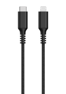 Tygklädd USB-C till Lightning laddkabel för iPhone 1,5m Clas Ohlson