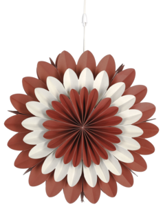 Adventsstjerne papp blomst 46 cm, Northlight
