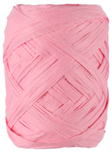 Presentsnöre på rulle, papper, rosa, 20 m