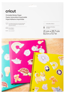Cricut Printable Sticker Paper selvklebende papir A4, hvitt, 8 ark