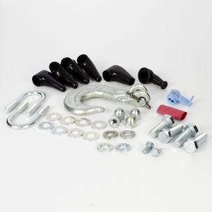 Asennusosat koukulla