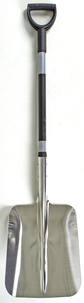 Spade med aluminiumblad, for snø og hage