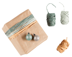 Gavebånd raffia 5 meter, 3-pakning