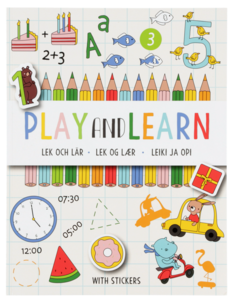 Hobbybok med klistremerker, Play and Learn