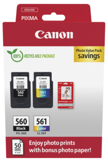 Canon CRG PG-560/CL-561 PVP bläckpatron set