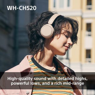 Sony WH-CH520 Langattomat kuulokkeet, on-ear