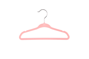 Kleshenger med flosset overflate for barneklær, 6-pakning