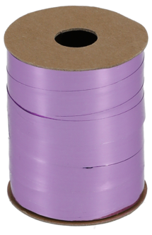 Presentsnöre på rulle, plast, lila, 20 m