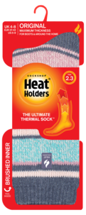 Heat Holders Palma termostrumpor, 37-40, grå/rosa