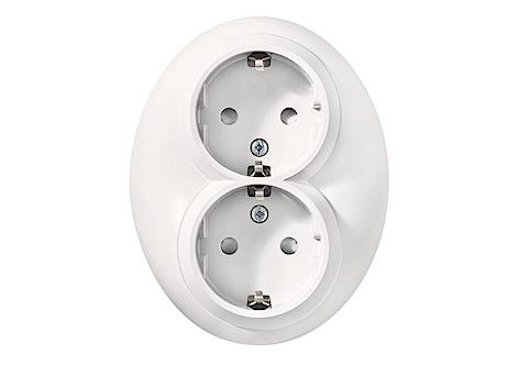 2-vägs vägguttag Schneider Renova