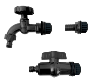 Hopfällbar vattentunna med tappkran, 225 liter