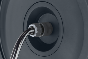 Automatisk slangetrommel til vegg, svingbar, 40 m