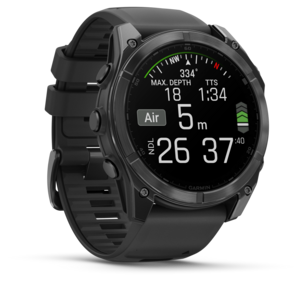 Garmin Fenix 8 träningsklocka med GPS grå-svart