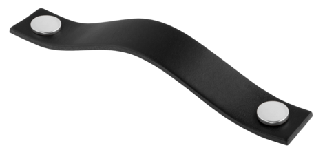 Läderhandtag Levanto svart, 158 mm