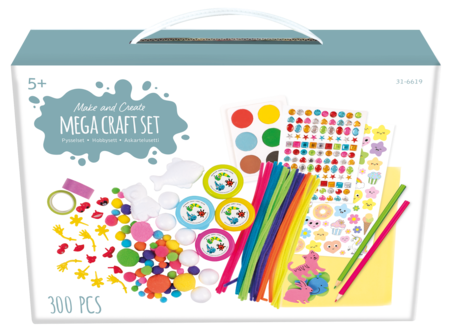 Extra stort pysselset barn, 300 delar, från 5 år