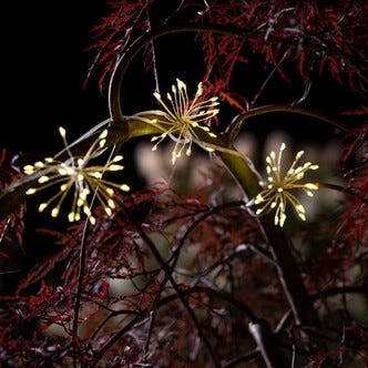 Aurinkokennovaloketju cluster, 3 LED-valoryhmää, 3 m