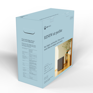 Airthings Renew smart luftrenare för sovrum, 49 m2