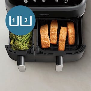 Philips Airfryer 3000 Series dubbel, 9 l, NA351/00