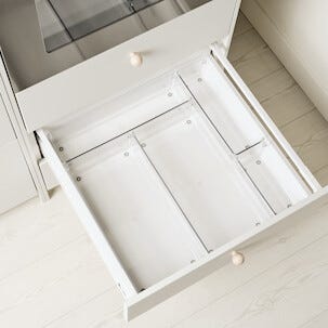 Skuffeinnsats transparent høyde 7,3 cm