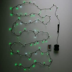 Batteridriven färgad ljusslinga utomhus 5,5 m